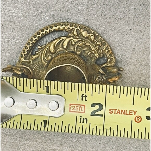 Baroque Cherub Hors D’oeuvres Pick Holder W 8 Theater Face Picks Gold Tone - Picture 8 of 12